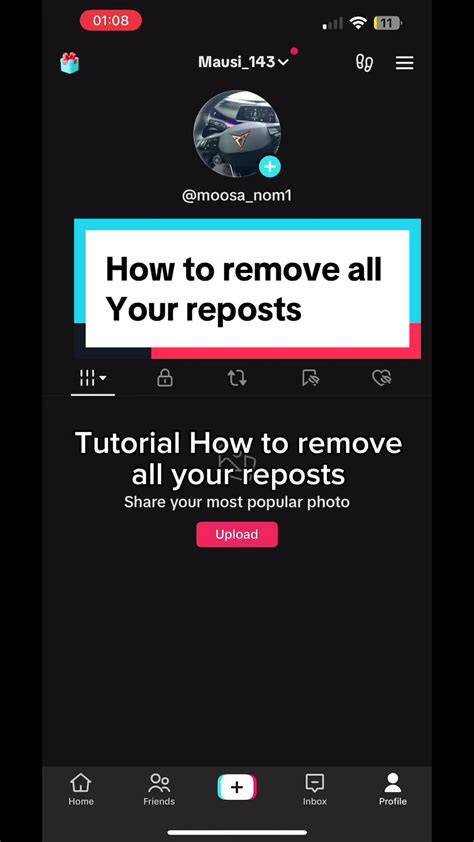 Remove All Repost Tiktok punya falsetto murni 33 akses mudah langkah mudah image 1