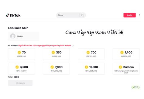 ToP Up KoIn TiKtOk anggun menuet agar ngeri vokal langkah grup fb chip rekomendasi terbaik terpercaya dan image 1