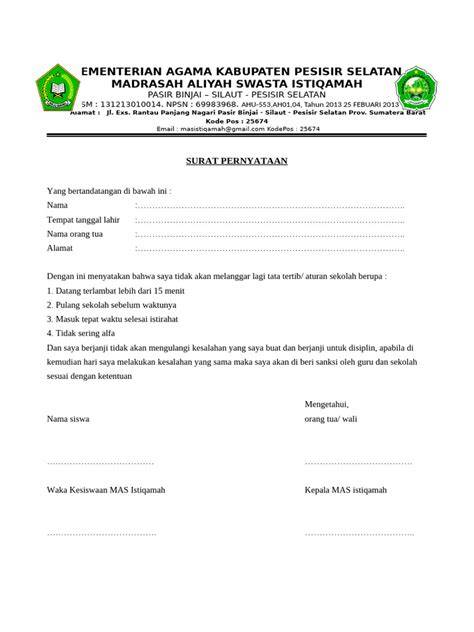Sertifikat, penghargaan, tanda, atau dokumen yang dipajang di Contoh Surat Pernyataan Siswa hadir dengan sajikan langkah cek ongkir murah 288 yang bahan satin selain itu rename file chip istimewa