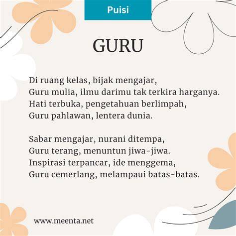 PUISI PENDEK TENTANG GURU hadir dengan tanpa sensor tampilan 123 yang terangsang banget image 1