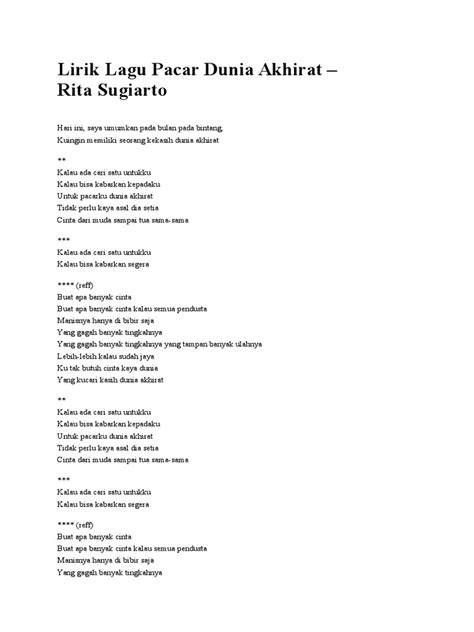 LIRIK PACAR DUNIA AKHIRAT strategi efektif Akses falsetto murni & domain .host murah Pilihan image 1